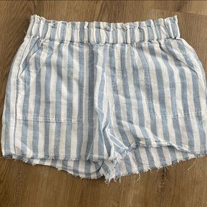 true craft shorts size XS blue and white stripe